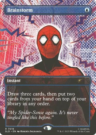 Brainstorm (7019) (SLD-7019) [Secret Lair] Drop Series MTG Single Wizards of the Coast