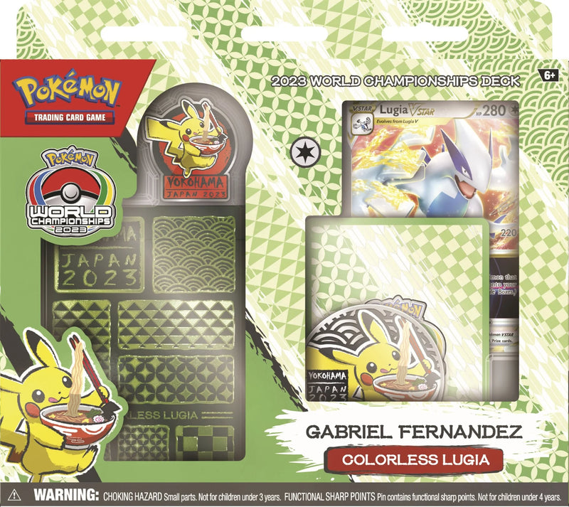 Pokémon 2023 World Championships Deck (Colorless Lugia - Gabriel Fernandez) Pokemon Sealed Pokémon   