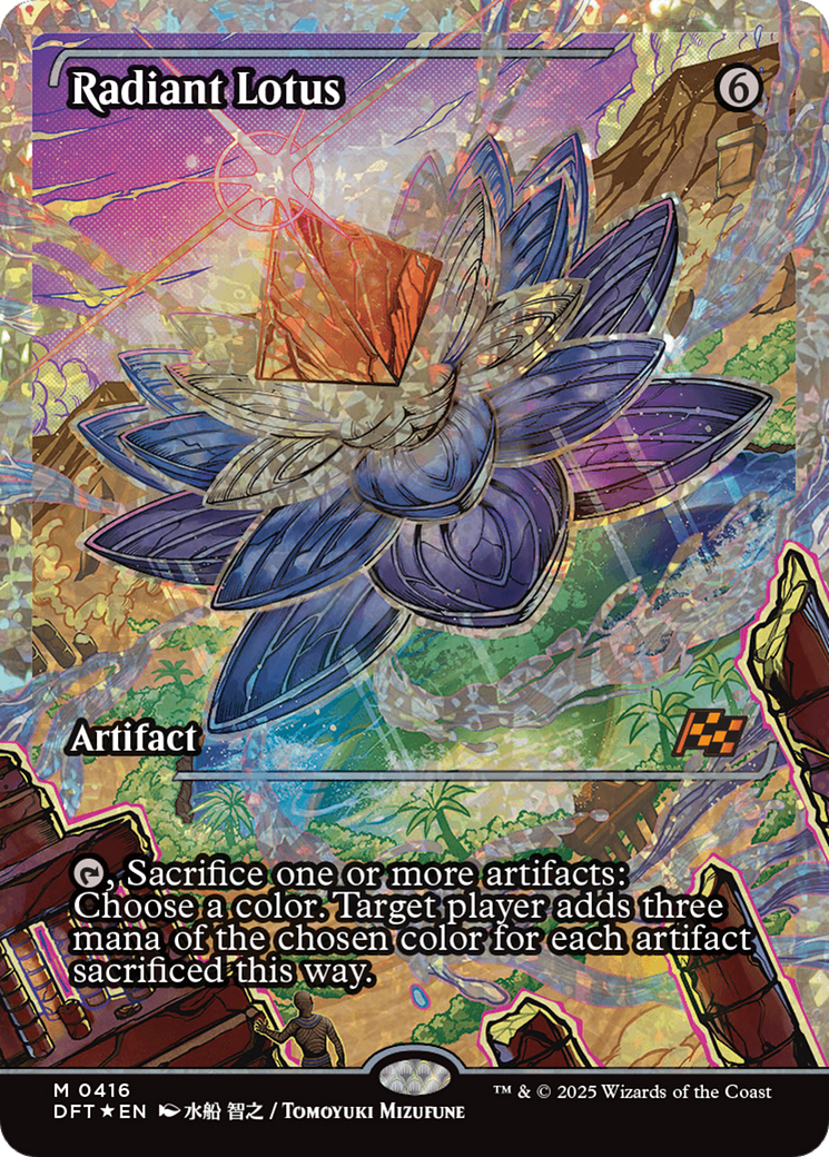 Radiant Lotus (Fracture Foil) (DFT-416) [Aetherdrift] (Showcase) Foil MTG Single Wizards of the Coast