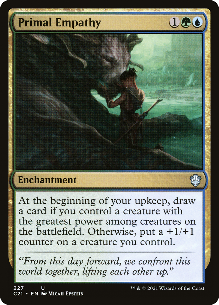 Primal Empathy (C21-227) [Commander 2021] MTG Single Wizards of the Coast