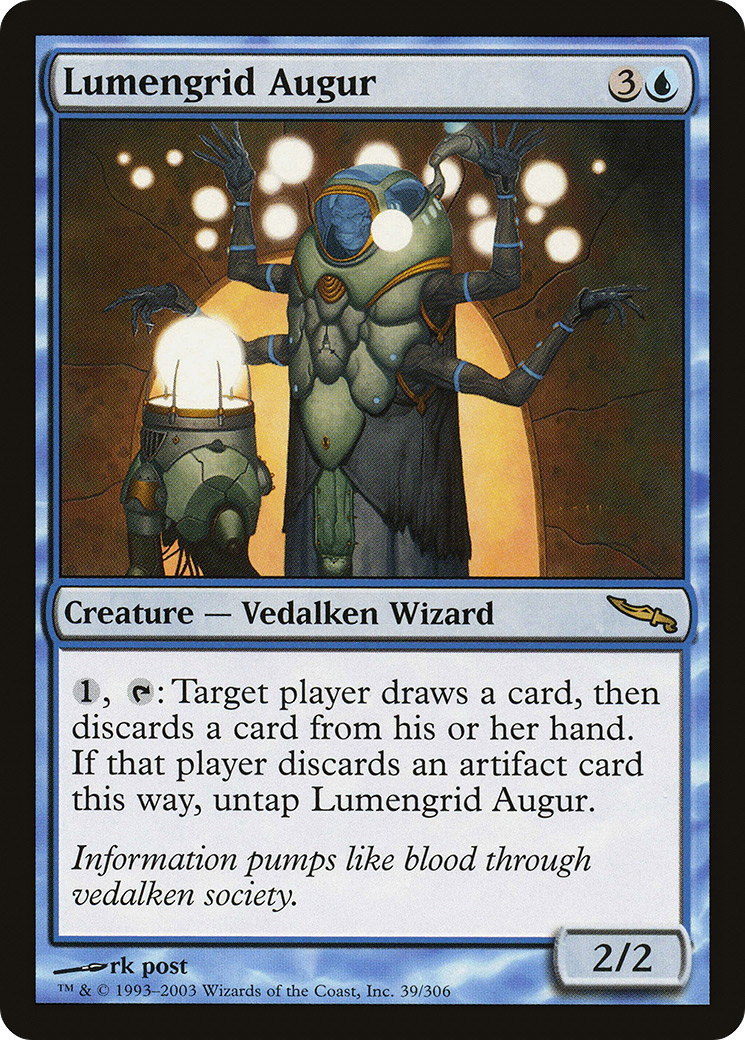 Lumengrid Augur (MRD-039) [Mirrodin] Foil MTG Single Wizards of the Coast