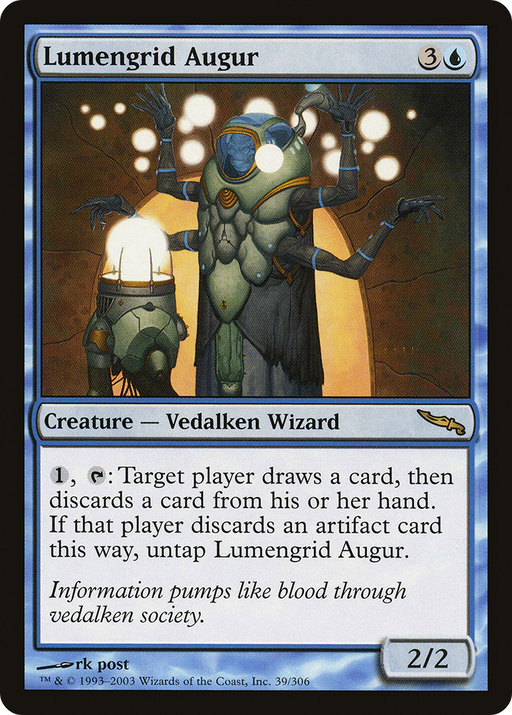 Lumengrid Augur (MRD-039) [Mirrodin] MTG Single Wizards of the Coast