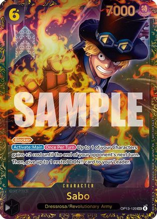 Sabo (Store Treasure Cup 2025) (OP13-120) [One Piece Promotion Cards] Foil One Piece Single Bandai