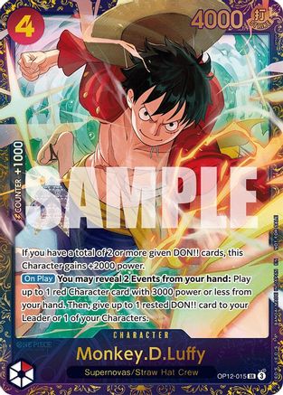 Monkey.D.Luffy (Treasure Cup 2025) (OP12-015) [One Piece Promotion Cards] Foil One Piece Single Bandai