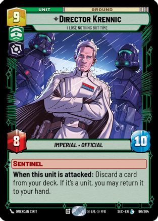 Director Krennic - I Lose Nothing But Time (90/264) [Secrets of Power] Star Wars: Unlimited Single Disney