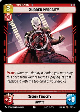 Sudden Ferocity (176/264) [Secrets of Power] Star Wars: Unlimited Single Disney