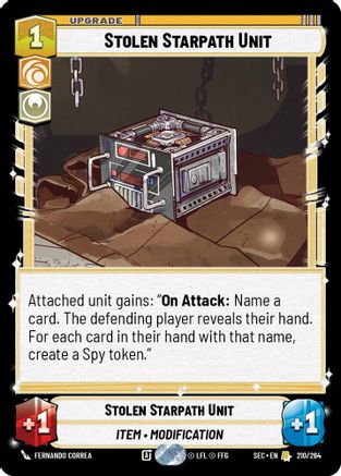 Stolen Starpath Unit (210/264) [Secrets of Power] Star Wars: Unlimited Single Disney