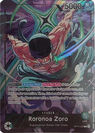 Roronoa Zoro - OP12-020 (Official Playmat Limited Edition Vol.4) (OP12-020) [One Piece Promotion Cards] Foil One Piece Single Bandai