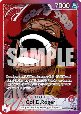 Gol.D.Roger (003) (Alternate Art) (OP13-003) [Carrying On His Will] Foil One Piece Single Bandai