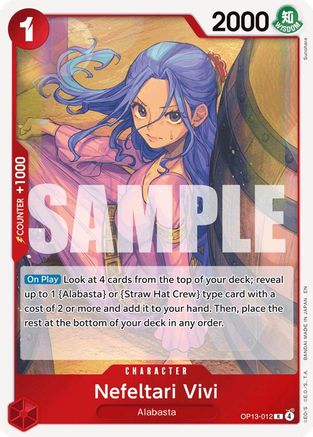 Nefeltari Vivi (OP13-012) [Carrying On His Will] Foil One Piece Single Bandai