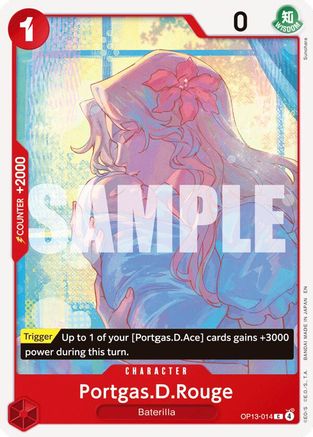 Portgas.D.Rouge (OP13-014) [Carrying On His Will] One Piece Single Bandai
