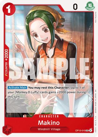 Makino (OP13-015) [Carrying On His Will] One Piece Single Bandai