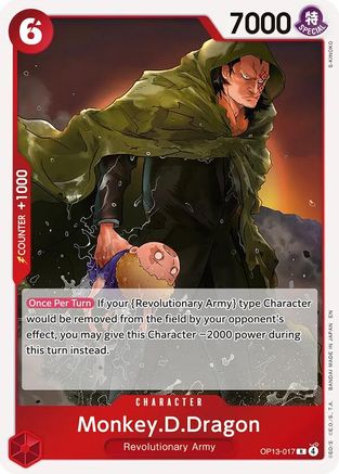Monkey.D.Dragon (OP13-017) [Carrying On His Will] Foil One Piece Single Bandai