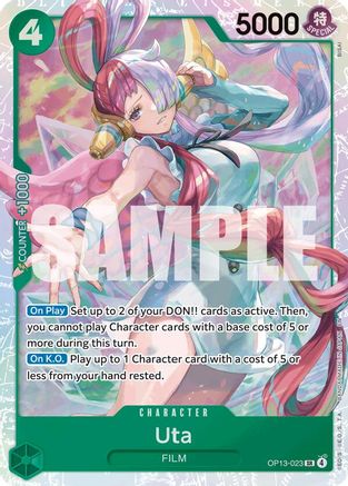 Uta (OP13-023) [Carrying On His Will] Foil One Piece Single Bandai