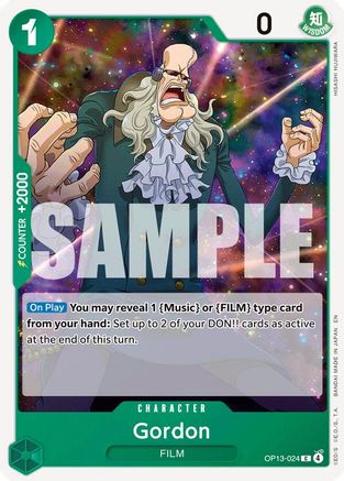 Gordon (OP13-024) [Carrying On His Will] One Piece Single Bandai