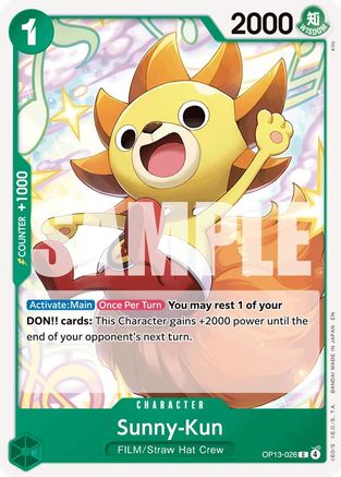 Sunny-Kun (OP13-026) [Carrying On His Will] One Piece Single Bandai