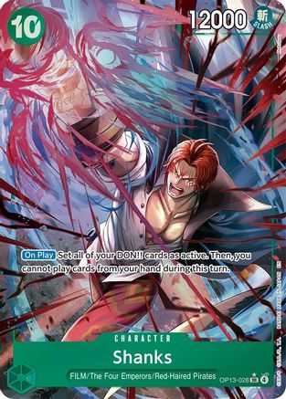 Shanks (028) (Alternate Art) (OP13-028) [Carrying On His Will] Foil One Piece Single Bandai