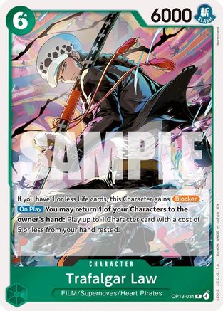Trafalgar Law (OP13-031) [Carrying On His Will] Foil One Piece Single Bandai
