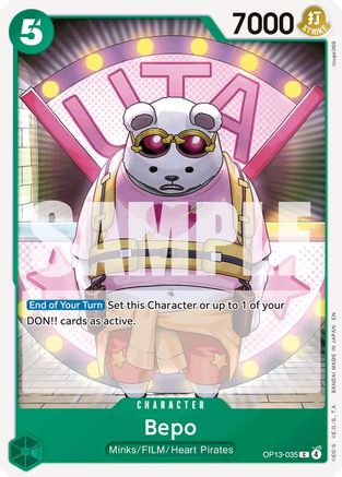 Bepo (OP13-035) [Carrying On His Will] One Piece Single Bandai