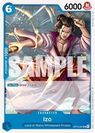 Izo (OP13-041) [Carrying On His Will] One Piece Single Bandai