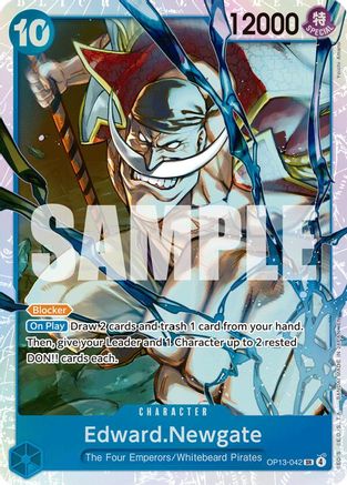 Edward.Newgate (OP13-042) [Carrying On His Will] Foil One Piece Single Bandai