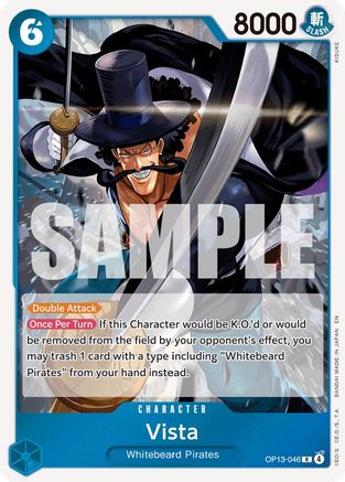Vista (OP13-046) [Carrying On His Will] Foil One Piece Single Bandai