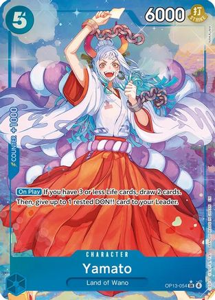 Yamato (Alternate Art) (OP13-054) [Carrying On His Will] Foil One Piece Single Bandai