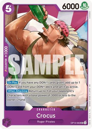 Crocus (OP13-062) [Carrying On His Will] One Piece Single Bandai