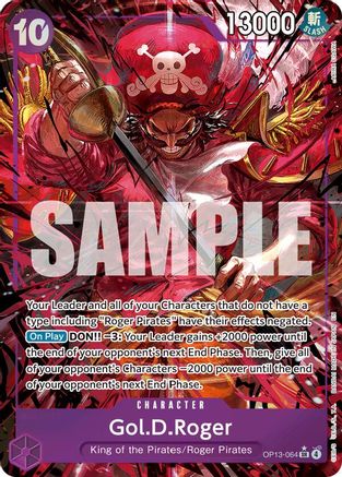 Gol.D.Roger (064) (Alternate Art) (OP13-064) [Carrying On His Will] Foil One Piece Single Bandai