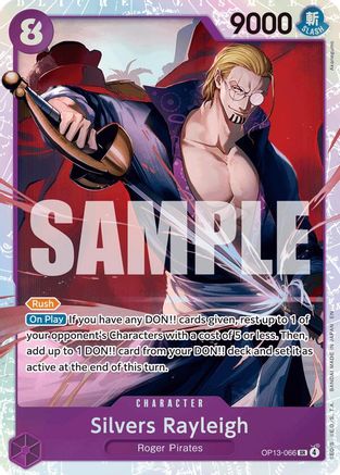 Silvers Rayleigh (OP13-066) [Carrying On His Will] Foil One Piece Single Bandai