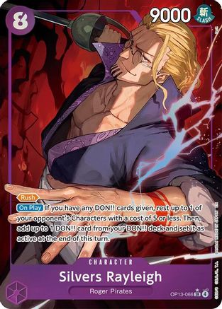 Silvers Rayleigh (Alternate Art) (OP13-066) [Carrying On His Will] Foil One Piece Single Bandai