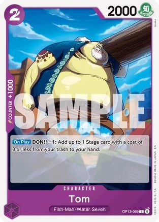 Tom (OP13-069) [Carrying On His Will] One Piece Single Bandai