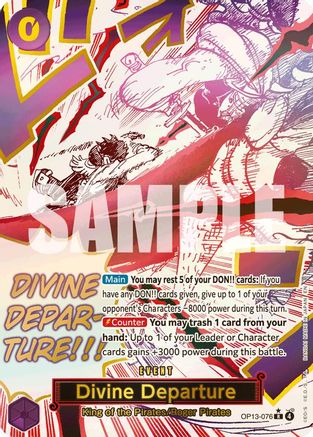 Divine Departure (Alternate Art) (OP13-076) [Carrying On His Will] Foil One Piece Single Bandai