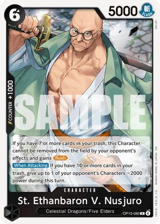 St. Ethanbaron V. Nusjuro (OP13-080) [Carrying On His Will] Foil One Piece Single Bandai