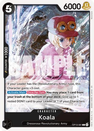 Koala (OP13-081) [Carrying On His Will] One Piece Single Bandai