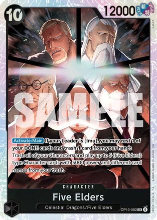 Five Elders (OP13-082) [Carrying On His Will] Foil One Piece Single Bandai