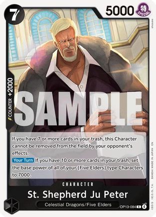 St. Shepherd Ju Peter (OP13-084) [Carrying On His Will] Foil One Piece Single Bandai