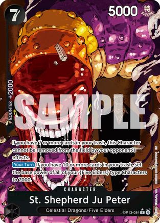 St. Shepherd Ju Peter (Alternate Art) (OP13-084) [Carrying On His Will] Foil One Piece Single Bandai