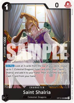 Saint Shalria (OP13-086) [Carrying On His Will] One Piece Single Bandai