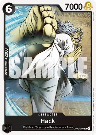 Hack (OP13-090) [Carrying On His Will] One Piece Single Bandai