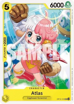 Atlas (OP13-101) [Carrying On His Will] One Piece Single Bandai