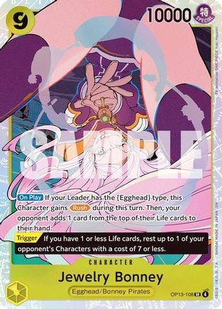 Jewelry Bonney (108) (OP13-108) [Carrying On His Will] Foil One Piece Single Bandai