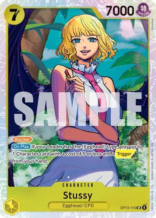 Stussy (OP13-110) [Carrying On His Will] Foil One Piece Single Bandai