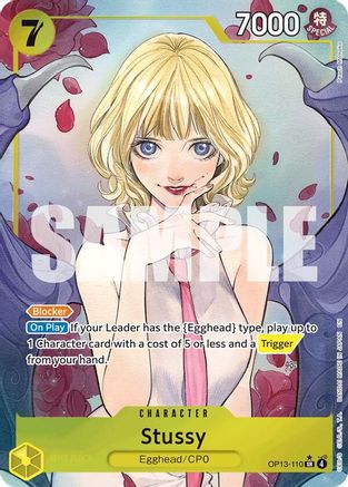 Stussy (Alternate Art) (OP13-110) [Carrying On His Will] Foil One Piece Single Bandai