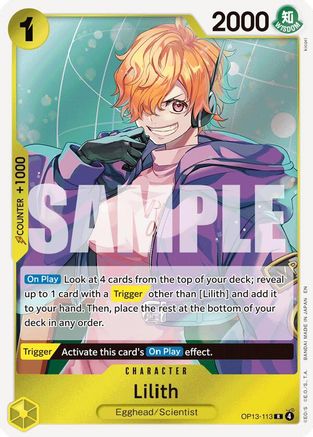 Lilith (OP13-113) [Carrying On His Will] Foil One Piece Single Bandai