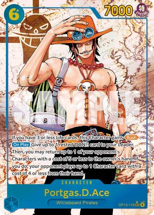 Portgas.D.Ace (119) (Parallel) (OP13-119) [Carrying On His Will] Foil One Piece Single Bandai
