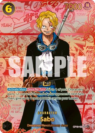 Sabo (120) (3rd Anniversary) (OP13-120) [Carrying On His Will] Foil One Piece Single Bandai