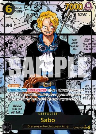 Sabo (120) (Manga) (OP13-120) [Carrying On His Will] Foil One Piece Single Bandai