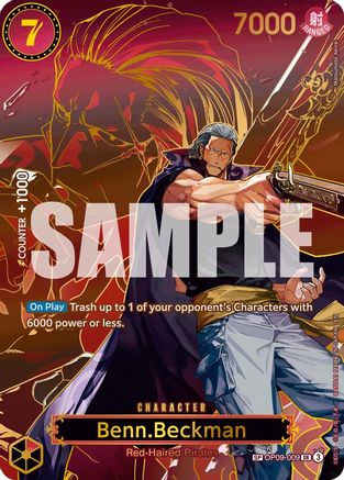 Benn.Beckman (SP) (OP09-009) [Carrying On His Will] Foil One Piece Single Bandai