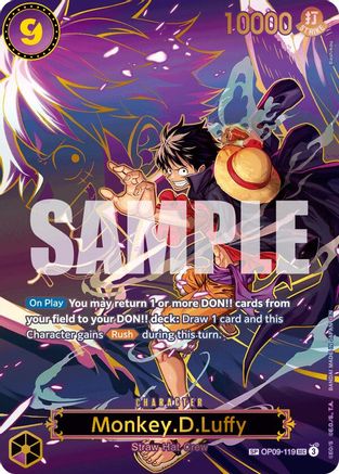 Monkey.D.Luffy - OP09-119 (SP) (OP09-119) [Carrying On His Will] Foil One Piece Single Bandai